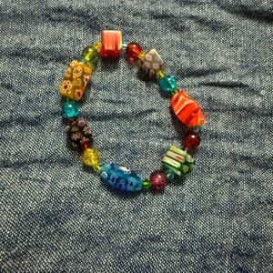 Murano Millefiori Multicolor Beaded Bracelet